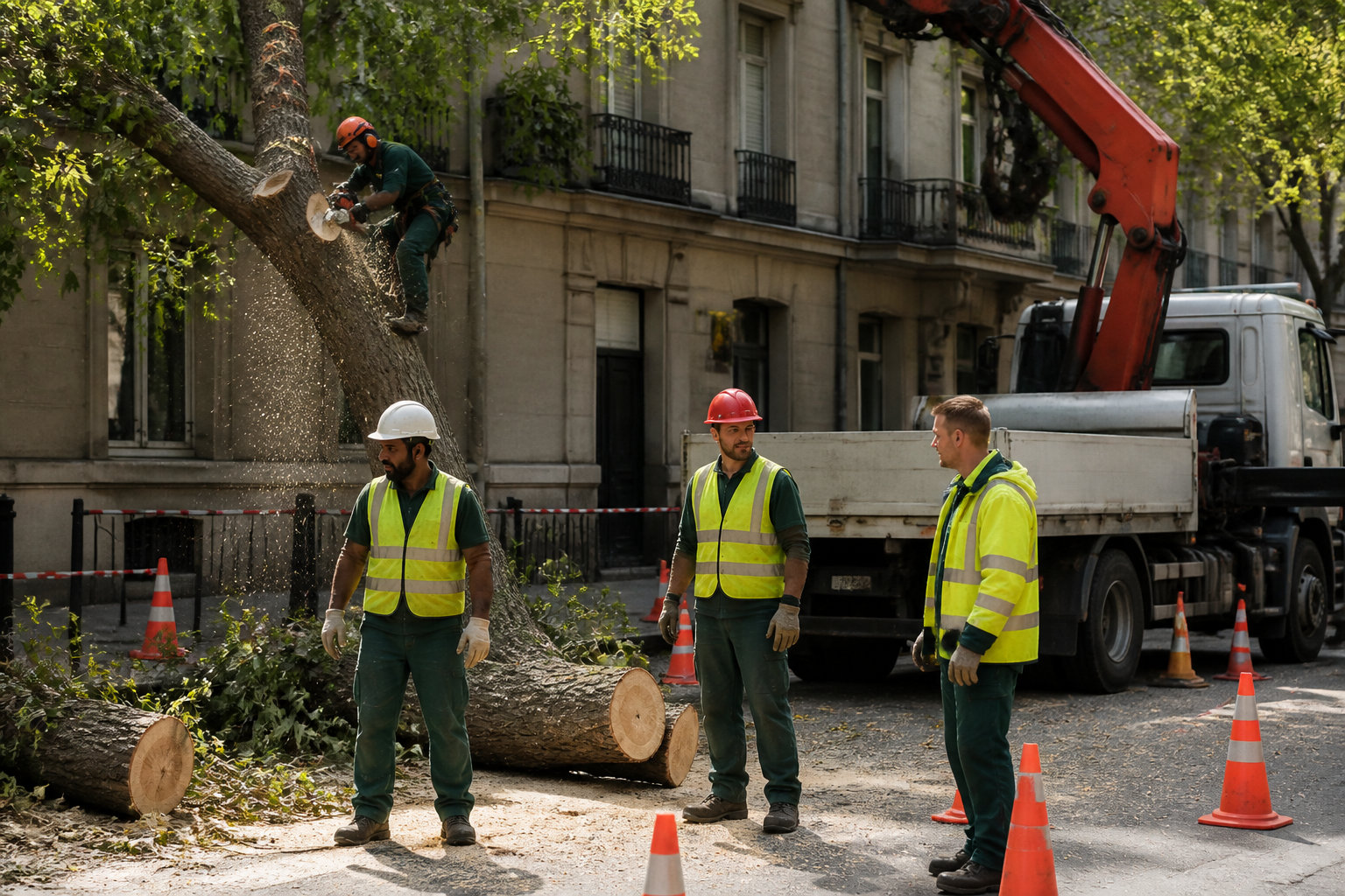 Protocole d'abattage dans le périmètre de sécurité
